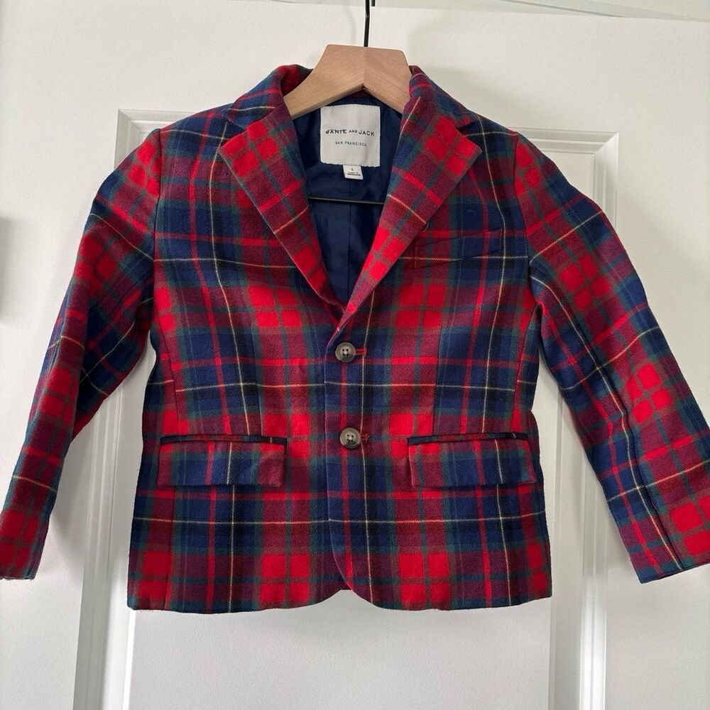Janie and Jack The Tartan plaid wool holiday Christmas Party Designer New Year 5